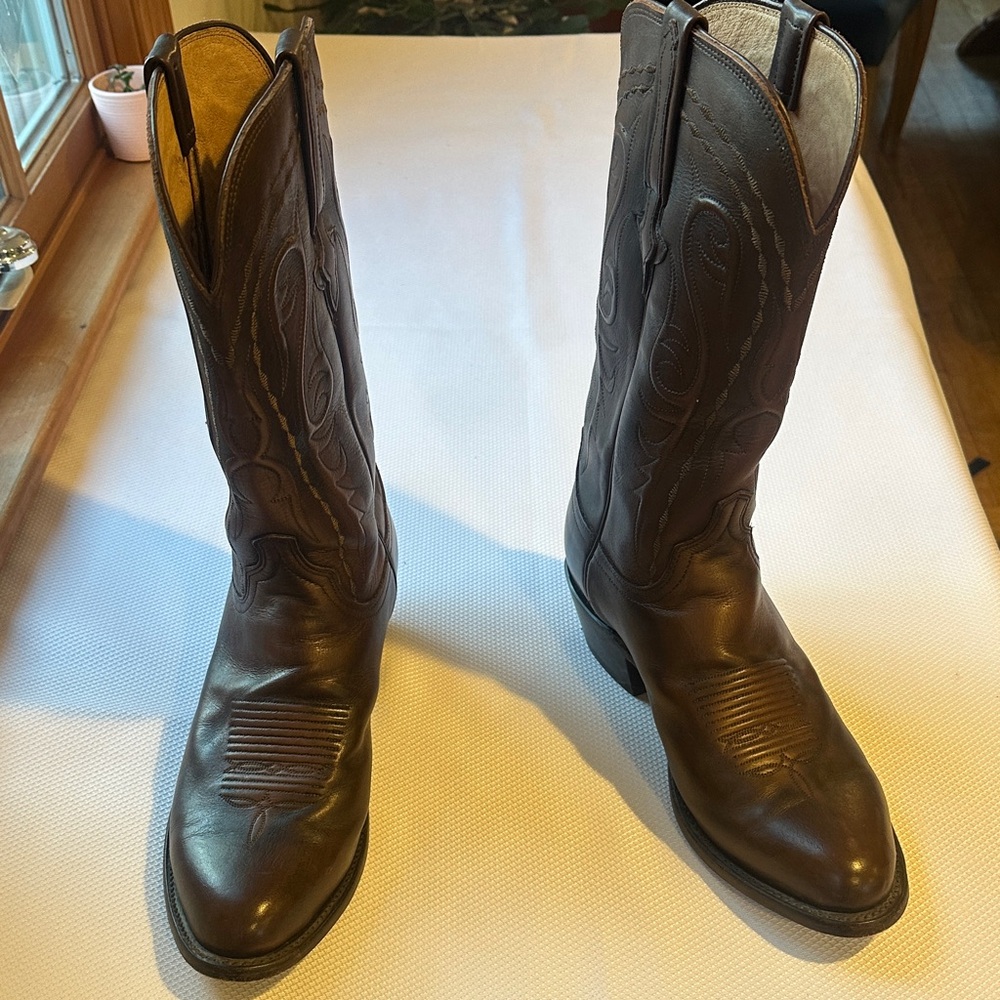 Lucchese Dark Brown Western Boots